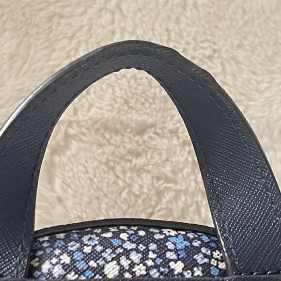 Michael Kors Abbey Blue/White Floral Mini Backpack - Picture 6 of 16